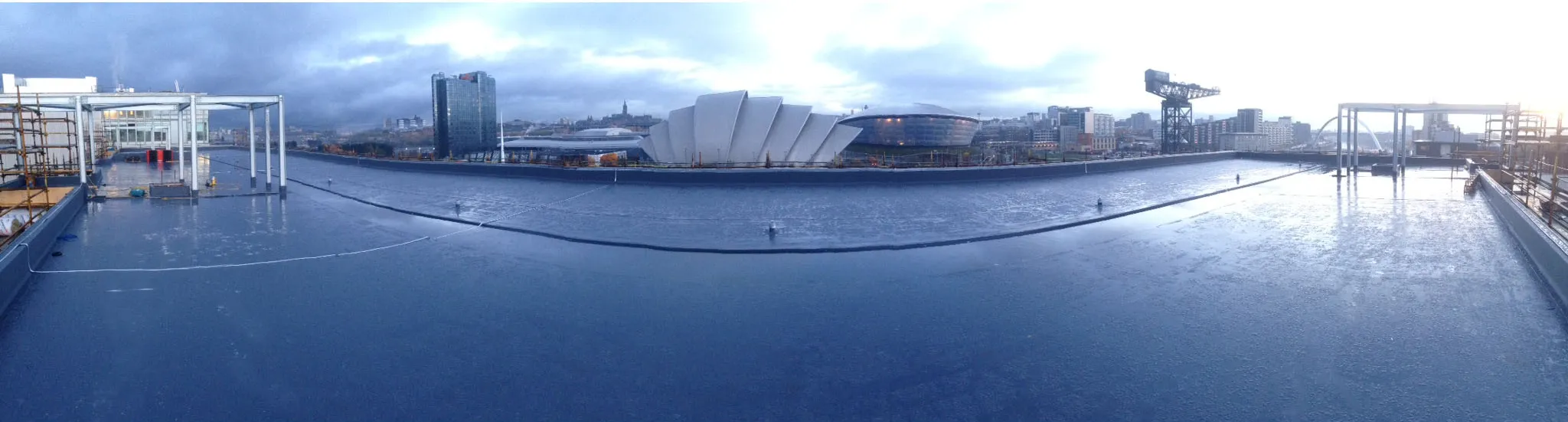 Commercial Sika membrane roof Glasgow, Scotland
