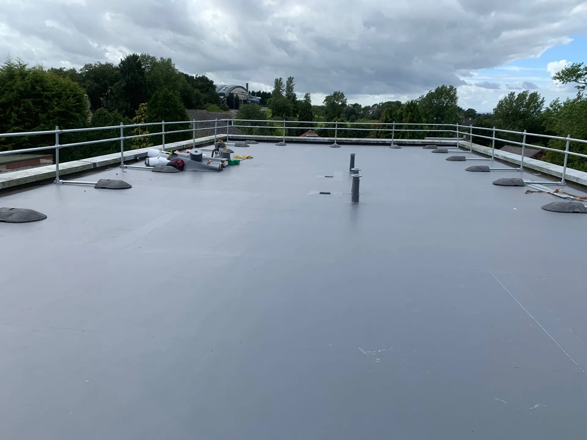 Sarnafil roof membrane project Scotland
