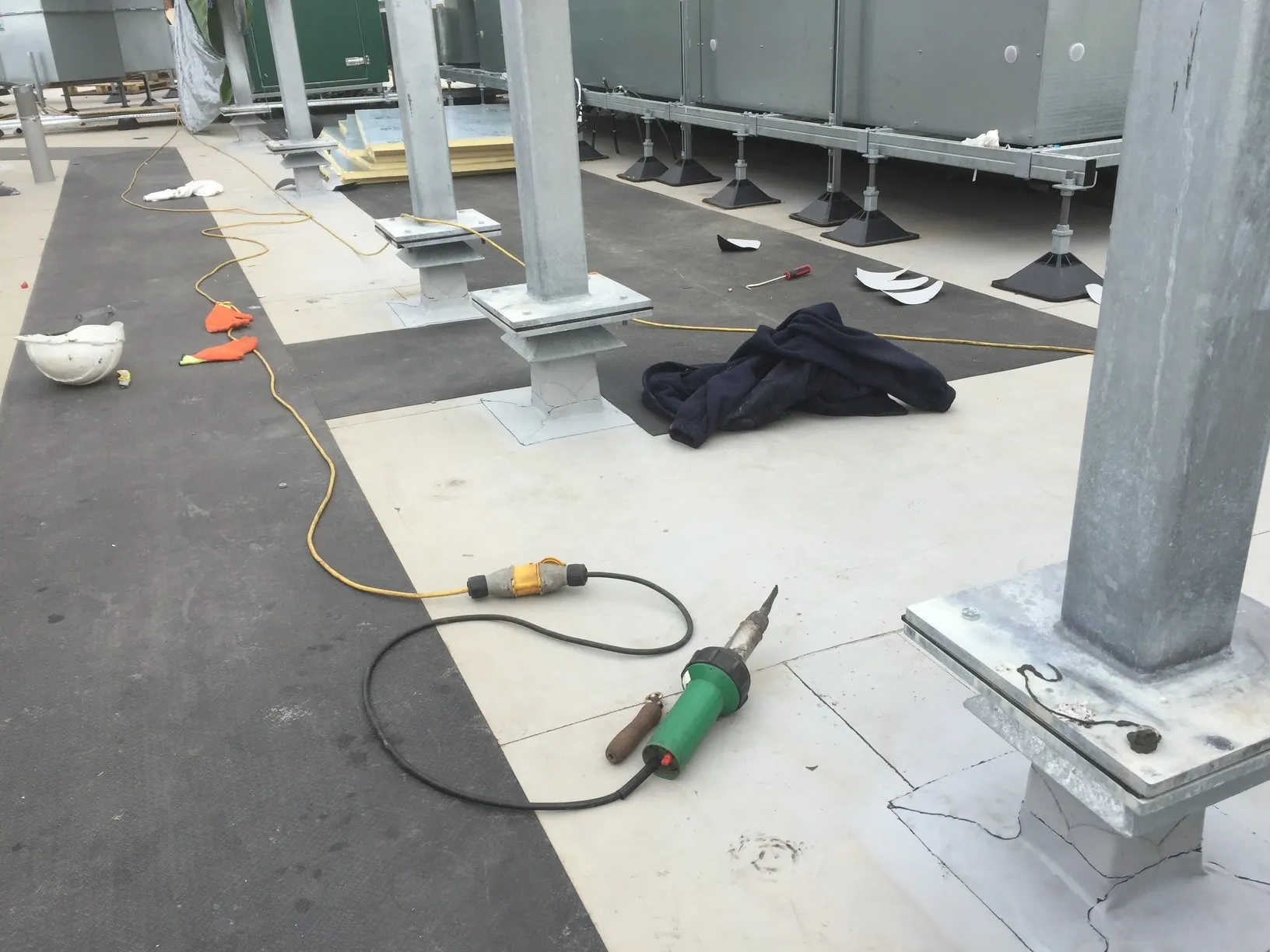 West Lothian Civic Centre roof detailing and architectural roof areas