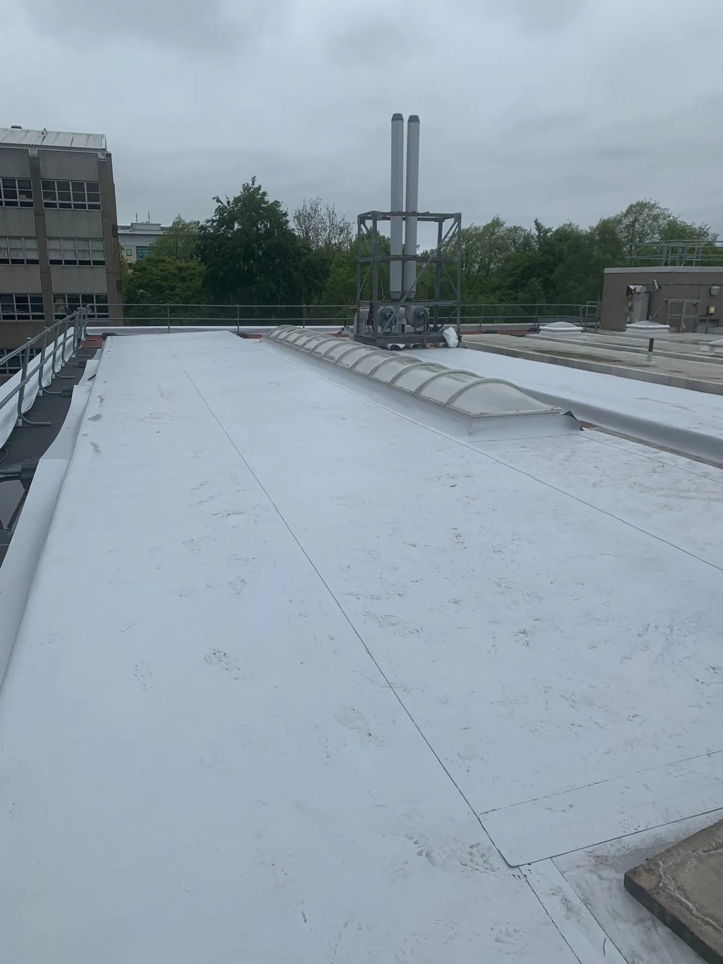 Commercial flat roof refurbishment Scotland by Modern Roofing