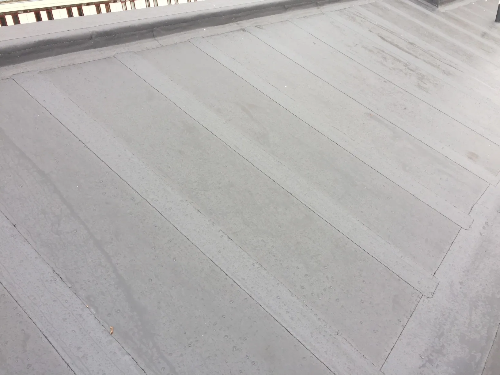 Completed membrane detailing on the Ayrshire school roof