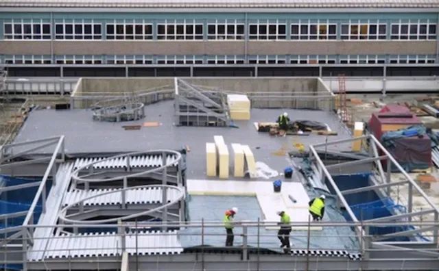 New build school roofing project in Lanarkshire by Modern Roofing Scotland