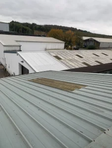 Industrial roof Scotland project by Modern Roofing