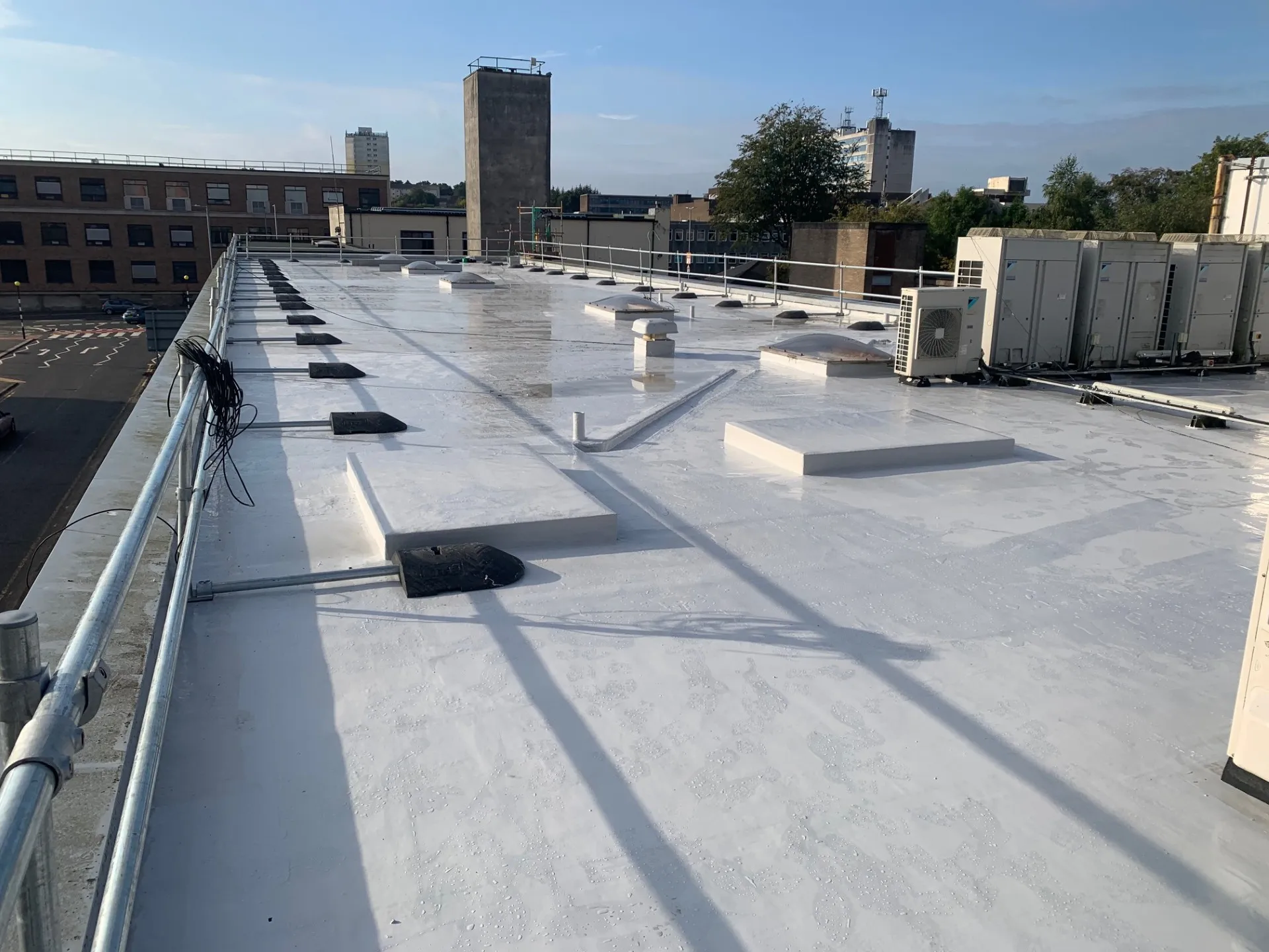 Sikalastic liquid applied roofing Scotland by Modern Roofing