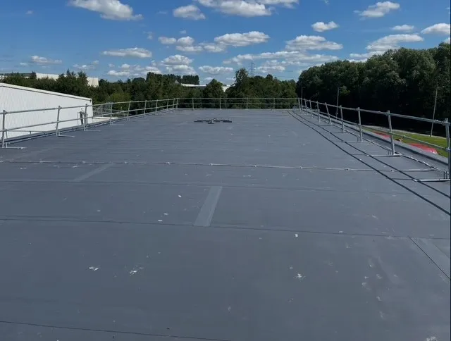 Single ply membrane roof installation Scotland
