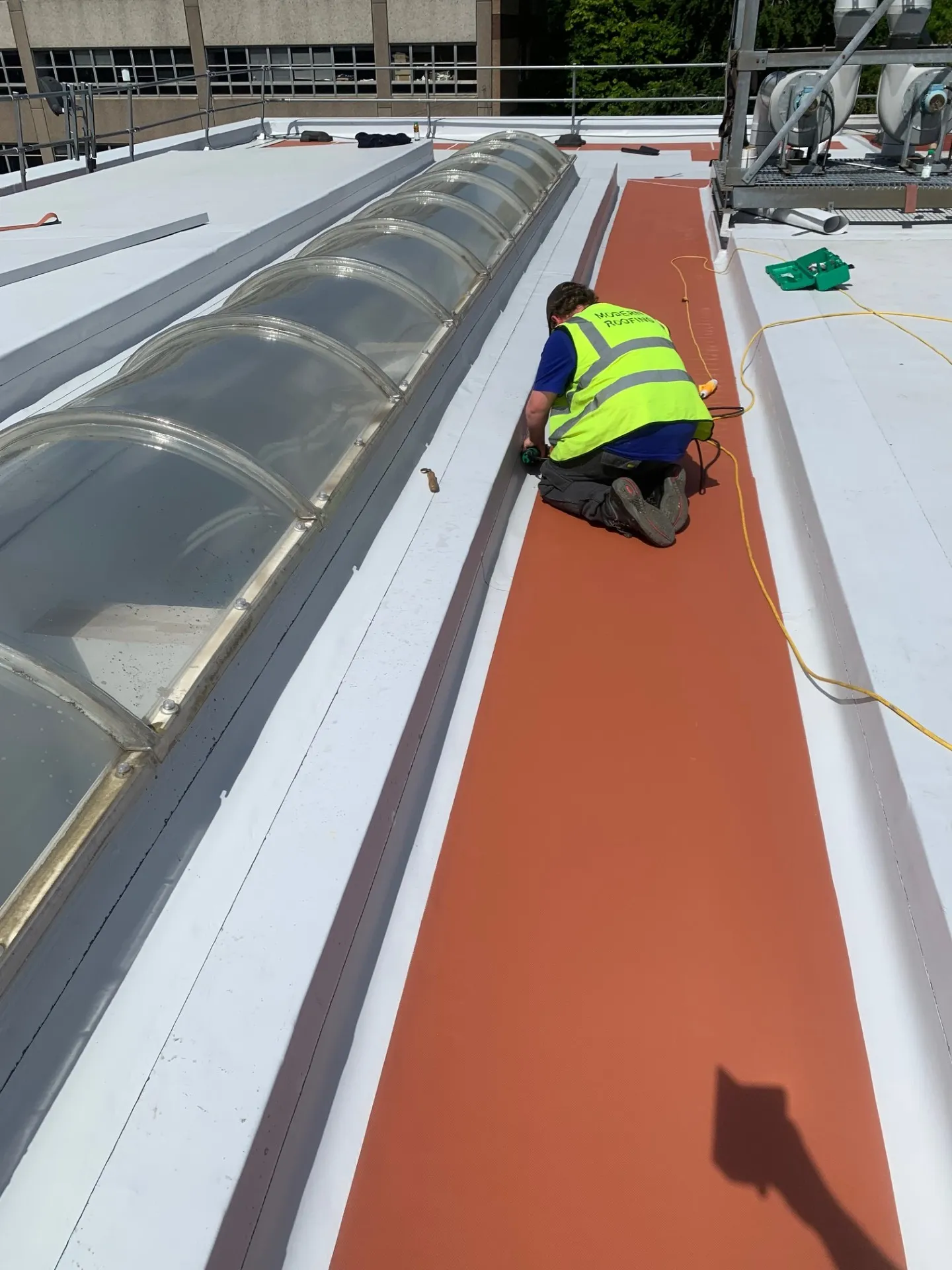 Commercial single ply membrane roofing Scotland by Modern Roofing