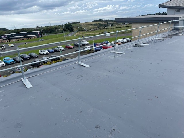 AG Barr Irn-Bru Factory roof refurbishment during installation