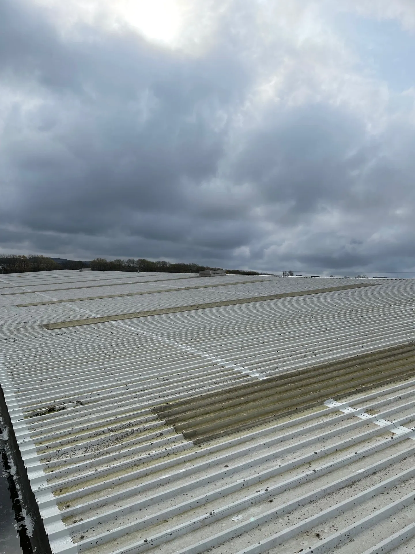 Sika cut edge treatment completed on industrial roof sheets