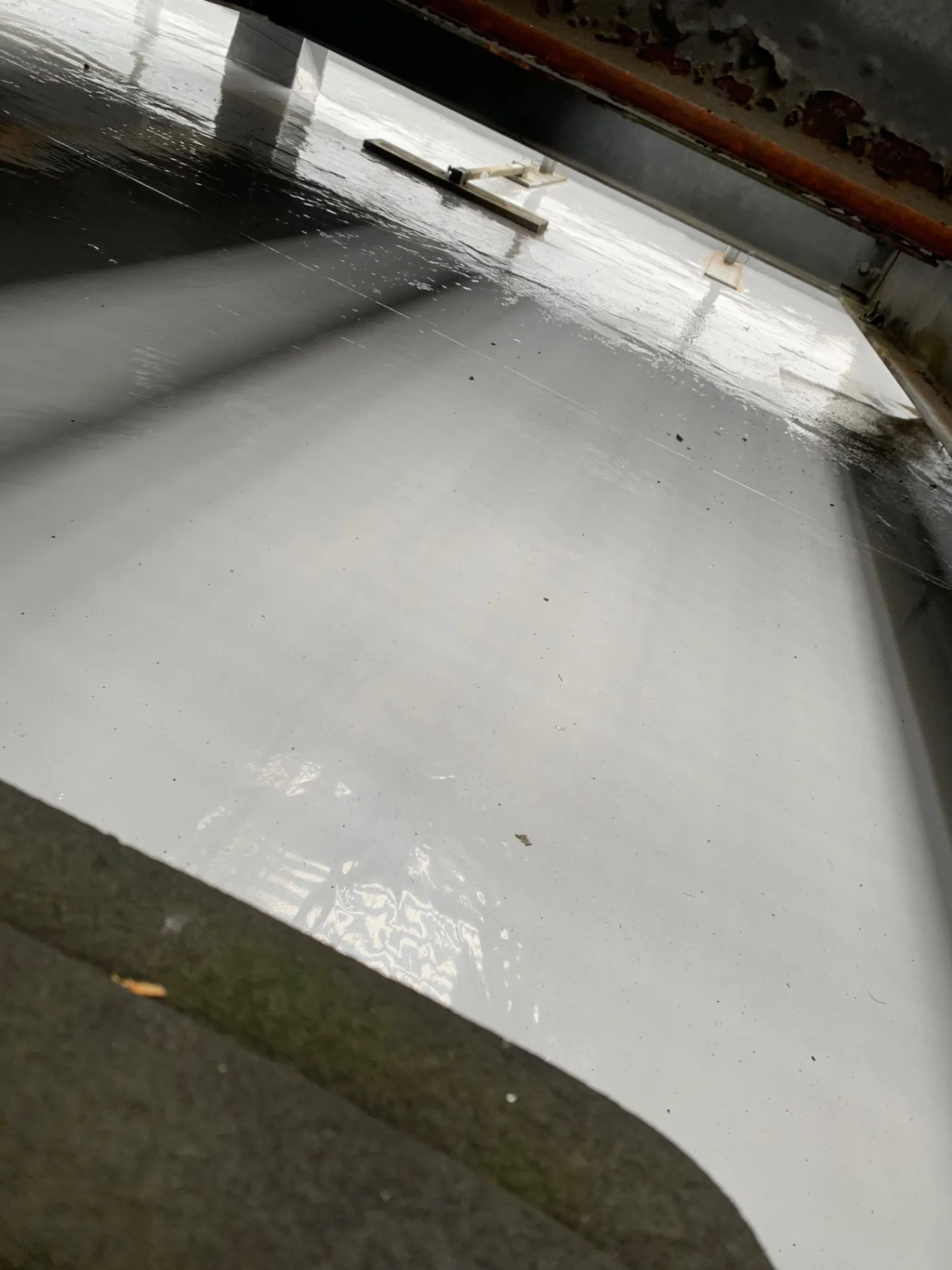 Liquid applied membrane detail work in restricted conditions