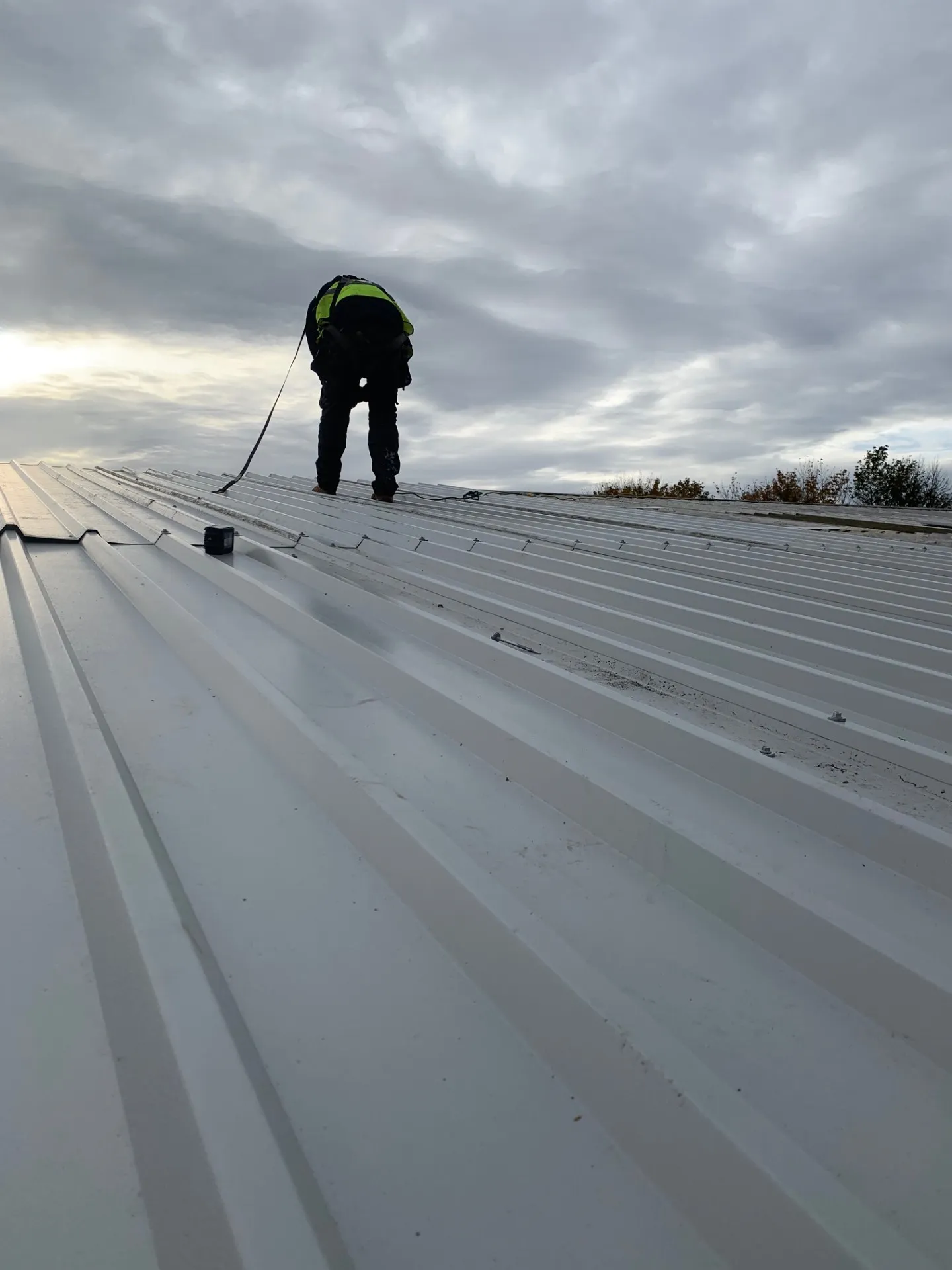 Industrial roofing work by Modern Roofing suitable for factories and commercial buildings in Falkirk