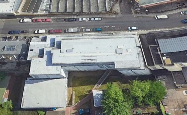 Icopal Sure-Weld roof area at Lady Lawson Street student accommodation in Edinburgh
