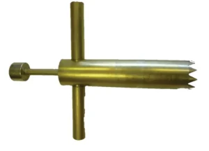 Roof corer equipment used during industrial roof survey