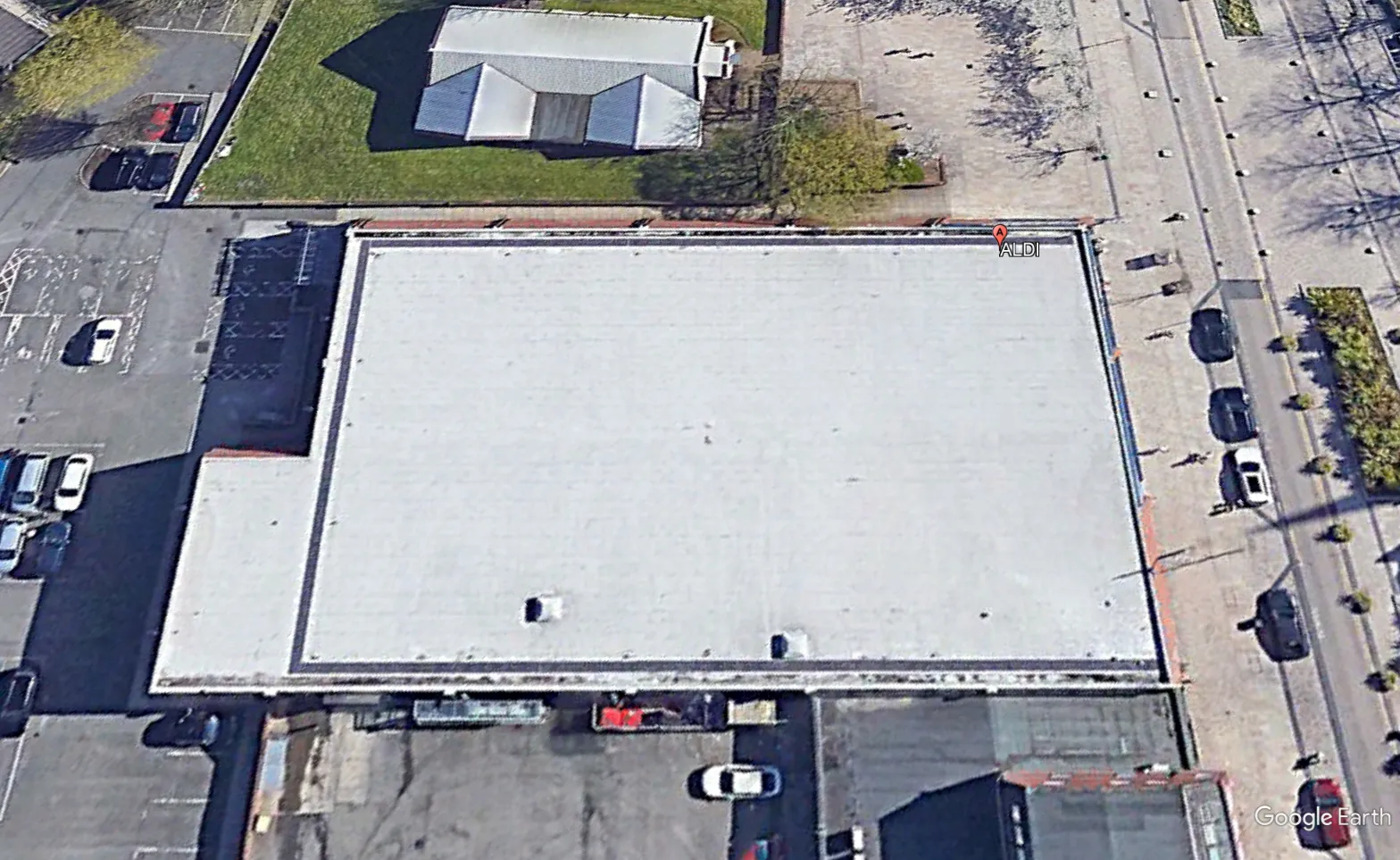 Completed Bauder roof refurbishment at Aldi Renfrew