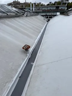 Reinforced Sika roof walkway installation at Calderstone Industrial Products Ltd