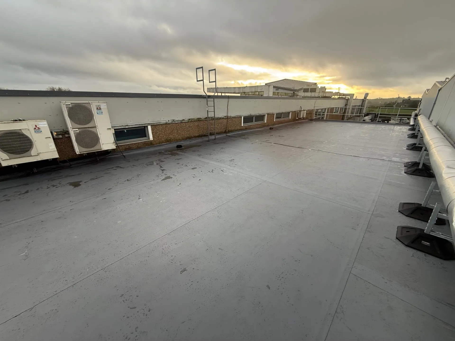 Completed Sika membrane roof area at the AG Barr Irn-Bru Factory