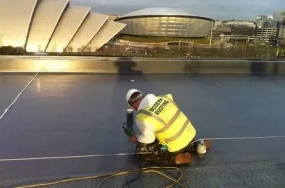 Sika Decothane liquid plastic roofing, Glasgow, Scotland